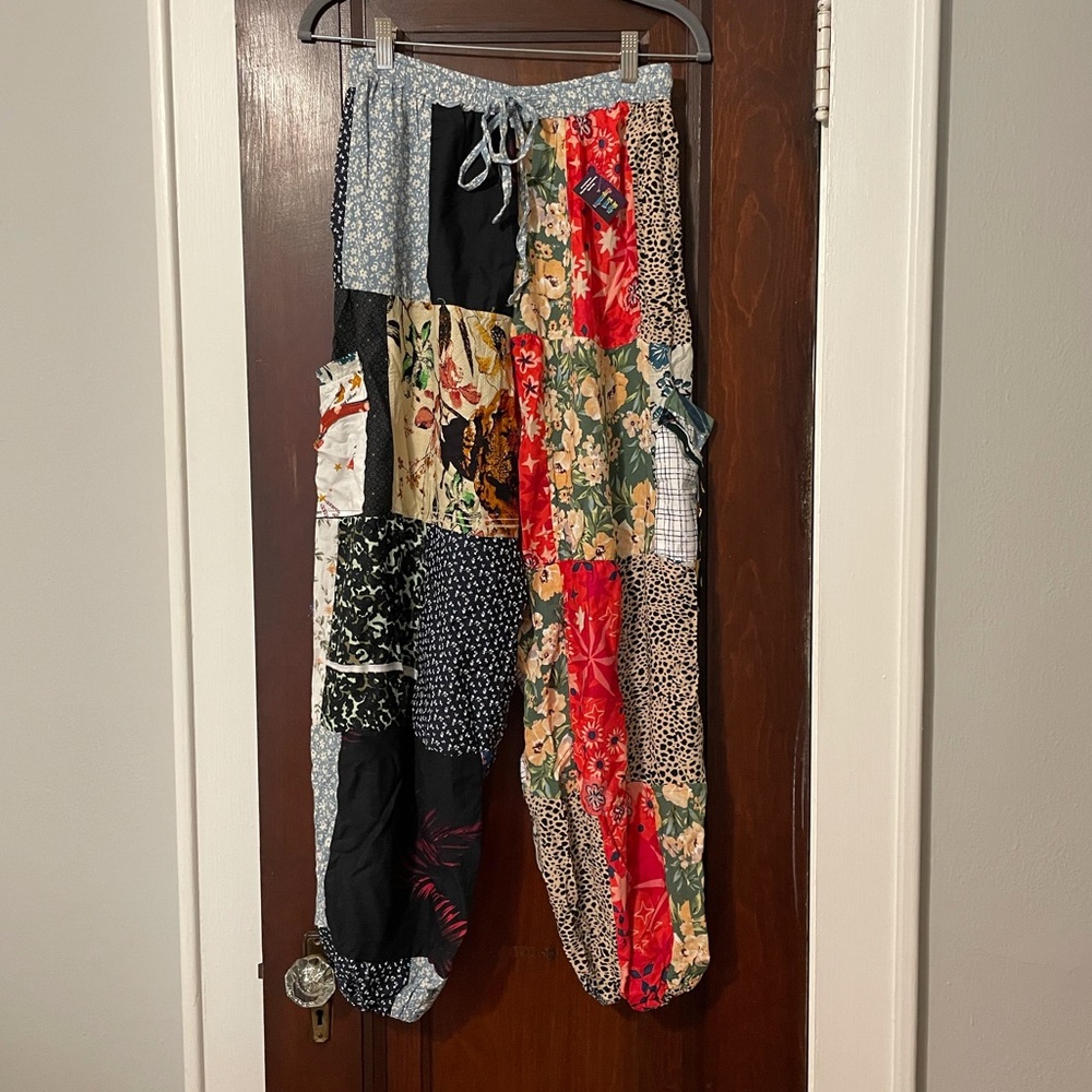 Patchwork Parachute Pants - M/L